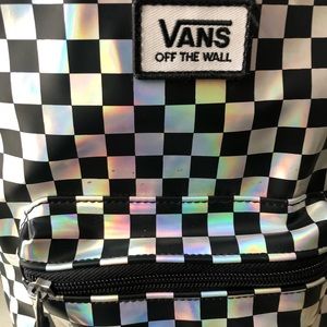 vans mini backpack holographic